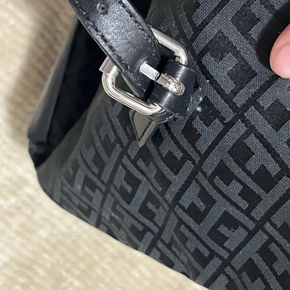 Tommy Hilfiger Navy Monogram Laptop Bag